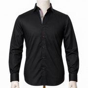The Vanta Notch: Black Twill Shirt