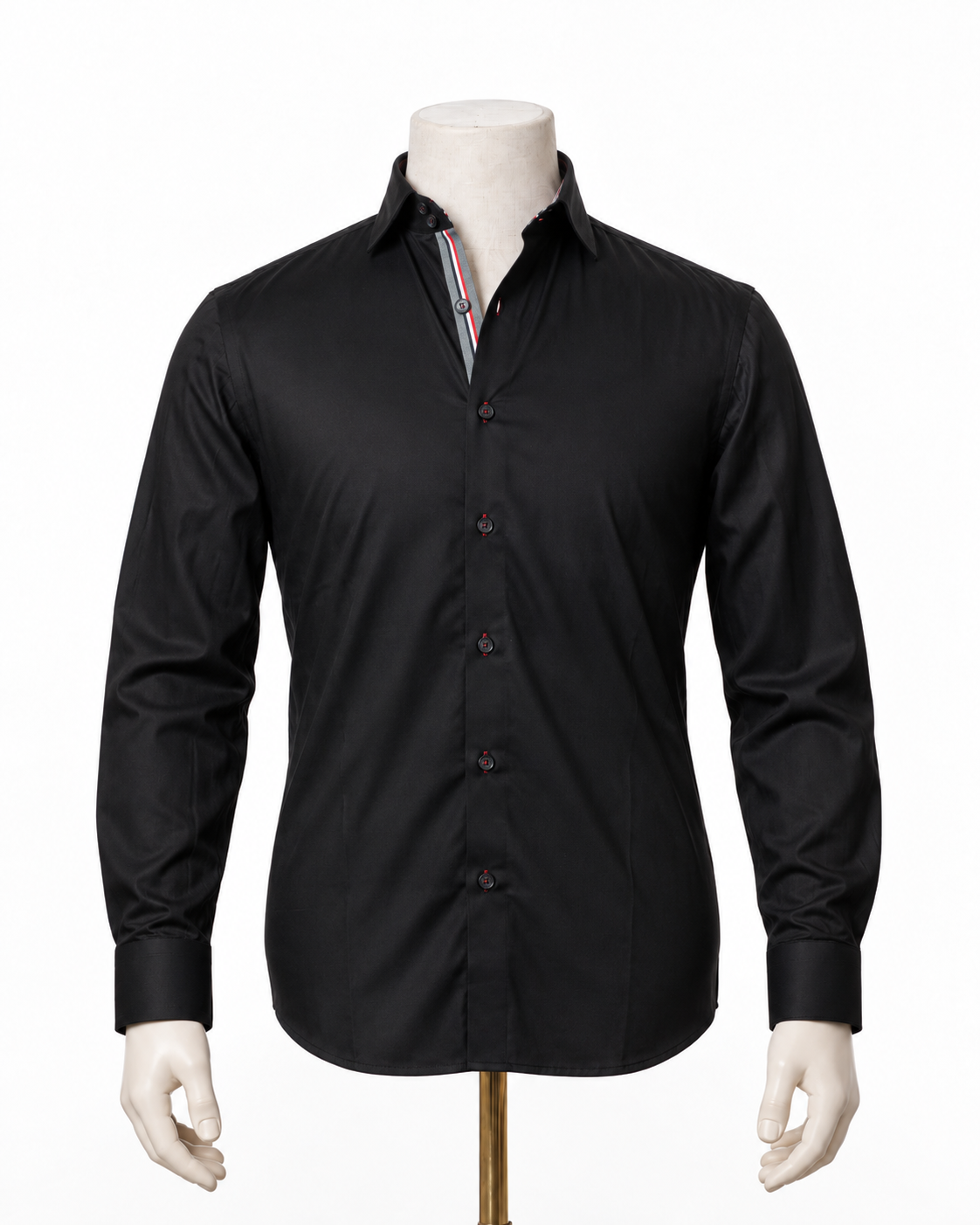 The Vanta Notch: Black Twill Shirt