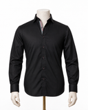 The Vanta Notch: Black Twill Shirt