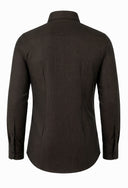 Deep Brown Herringbone Shirt