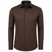 The Cocoa Lineage: Dark Chocolate Pin Stripe Shirt