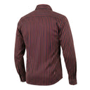 Black And Maroon Striped Shirt