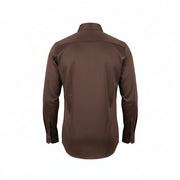 The Cocoa Lineage: Dark Chocolate Pin Stripe Shirt
