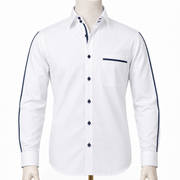 The Frosted Satin: White Giza Satin Shirt