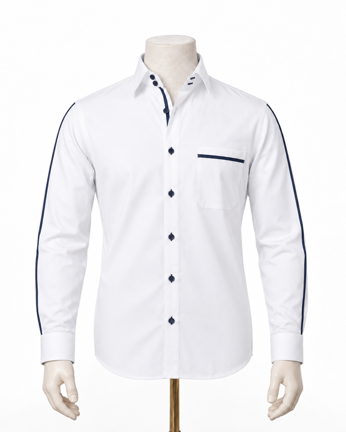 The Frosted Satin: White Giza Satin Shirt