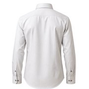 Ivory herringbone shirt back view for men
