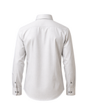 Ivory herringbone shirt back view for men
