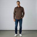 Dark Chocolate Pin Stripe Shirt